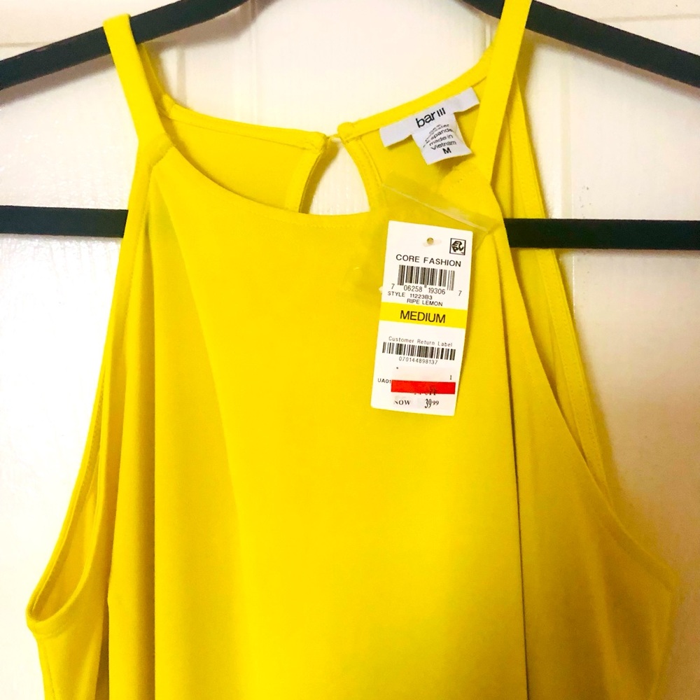 Bright yellow dress